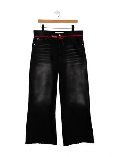 Pre-owned Marni High-rise Wide Leg Jeans In Black