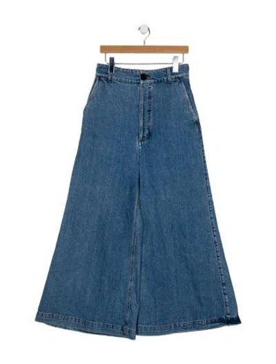 Pre-owned Marni High-rise Wide Leg Jeans In Blue