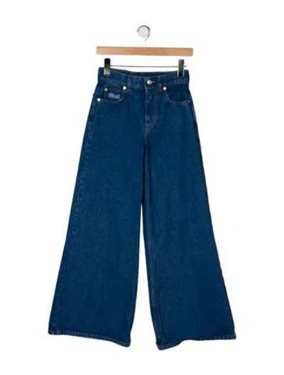 Pre-owned Marni High-rise Wide Leg Jeans In Blue