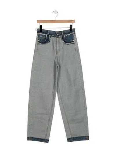 Pre-owned Marni High-rise Wide Leg Jeans In Blue