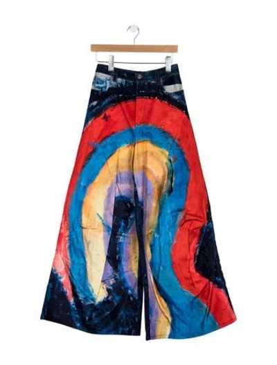 Pre-owned Marni High-rise Wide Leg Jeans In Blue