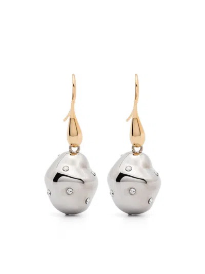 Marni Crystal-embellished Drop Earrings In Silber