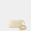 Marni Women's Prisma Leather Shoulder Bag In Beige