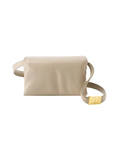 MARNI HOBO SMALL PRISMA BAG - MARNI - LEATHER - BEIGE