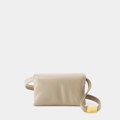 MARNI HOBO SMALL PRISMA BAG - MARNI - LEATHER - BEIGE