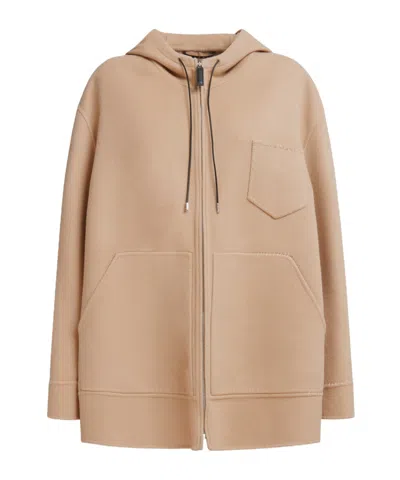Marni Hoded Zipper Casual Jacket In Nude