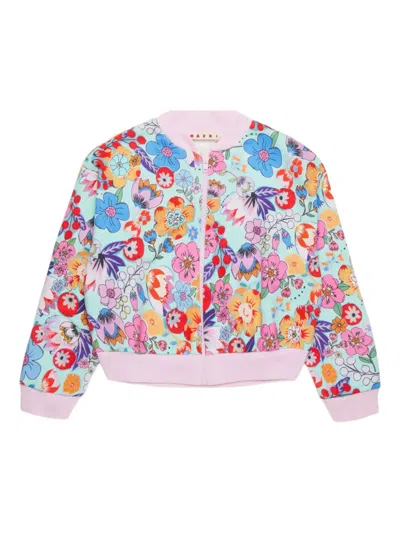 MARNI HOLIDAY BOMBER-STYLE SWEATSHIRT