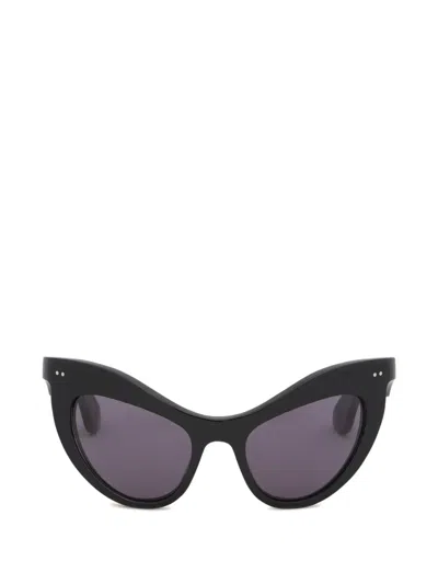 Marni Holoholona Cat-eye Logo Sunglasses In Black