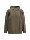 Marni Hooded Bomber Jacket In Green