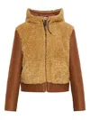 Marni Hooded Panelled Jacket In Brown