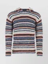 MARNI HOODED STRIPED COTTON SWEATER