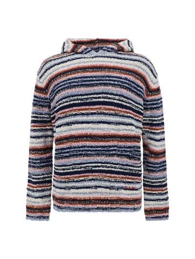 Marni Hooded Sweater In Opal
