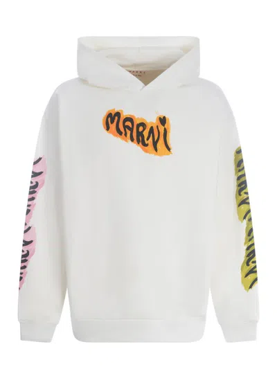 Marni Sweatshirt With Logo In Multi