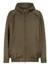 Marni Hooded Bomber Jacket In Green