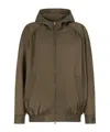 Marni Hooded Bomber Jacket In Brown