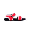Marni Hook-and-loop Scuba Sandals In Red Synthetic Textile In Red
