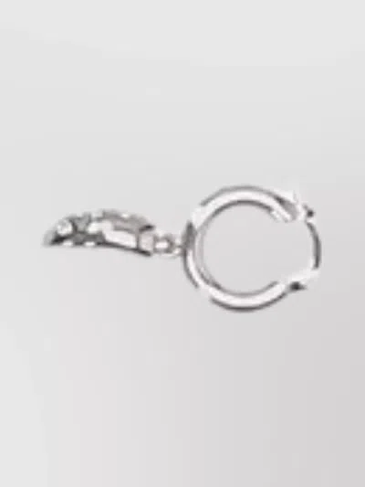 Marni Hoop Earrings In Silver Tone In Brown