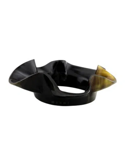 Pre-owned Marni Horn Bangle, 7.75" In Multi