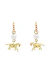 Marni Horse-pendant Earrings In Gold