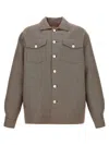 Marni Micro Houndstooth Wool Jacket In Bordeaux
