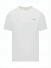 Marni Minimalist Cotton Short-sleeve T-shirt With Subtle Logo In Neutral