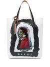 Marni Illustration-print Tote Bag In White