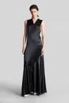 Marni Long Dress In Black Viscose In Black