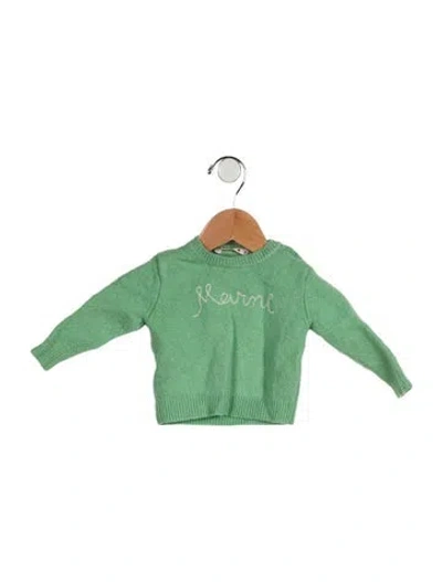 Pre-owned Marni Babies' Infants Girls' Embroidered Sweater In Green