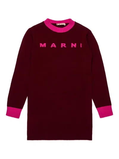 Marni Intarsia Knit-logo Dress