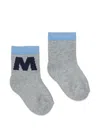Marni Intarsia-knit Socks In Gray