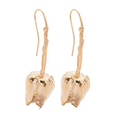 Marni Irregular Shape Earrings In Gold