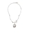 Marni Irregular Shape Necklace In Metallic