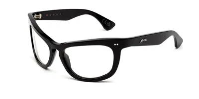 Marni Isamu Black Men's Glasses, Black, Size 60