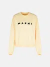 Marni Ivory Cotton Sweatshirt In Ivory