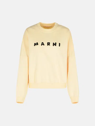Marni Ivory Cotton Sweatshirt