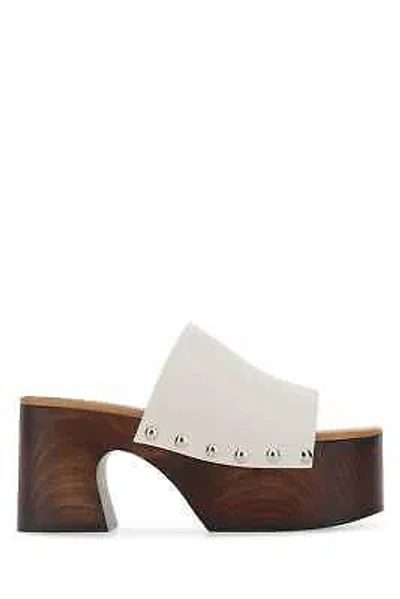 Pre-owned Marni Ivory Leather Clogs In White