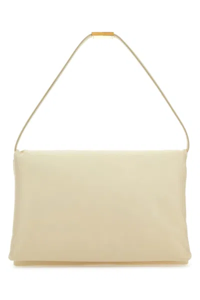 MARNI IVORY LEATHER SHOULDER BAG