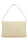 Marni Women Ivory Leather Prisma Shoulder Bag In White