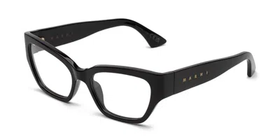 Marni Iyora Black Ejm Men's Glasses Black Size 55 - Free Lenses - Blue Light Block Available