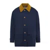Marni Parka In Gabardine De Coton In Blue