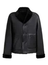 Marni Black Reversible Shearling Jacket In Black
