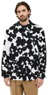 Marni 'floral Bloom' Jacket With Front Pockets In Black