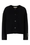 Marni Felt Blazer With Long Sleeves And Patch Pockets In Black
