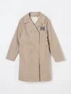 Marni Double-breasted Coat In Beige