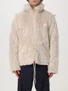 Marni Giacca In Ecopelliccia Con Cappuccio Removibile In Yellow Cream