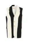 Marni Powder-grain Wool Longline Cardigan In 00n99