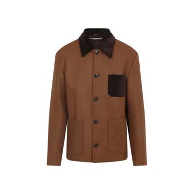 MARNI JACKETS BROWN