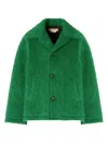 Marni Buttoned Jacket In Green