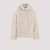 Marni Giacca In Ecopelliccia Con Cappuccio Removibile In Neutral