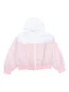 Marni Logo-embroidered Bomber Jacket In Pink
